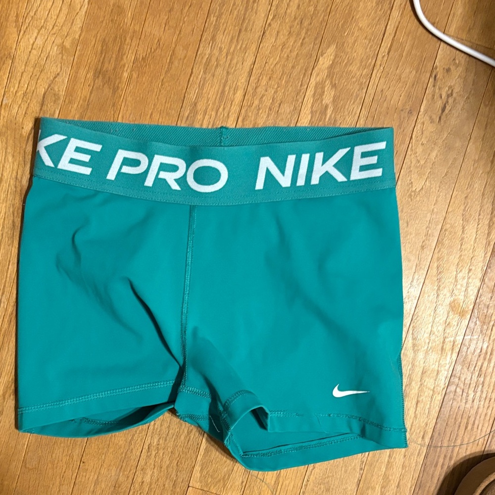 Nike Pro Aqua Blue Shorts